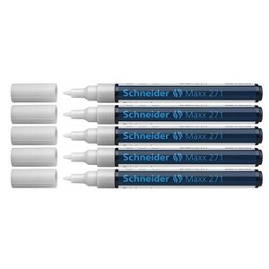 Marqueur peinture Maxx 271 blanc x 5 SCHNEIDER