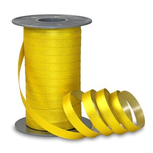 Bolduc poly glitter 100-m-bobine 10 mm moutarde