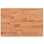 vidaXL Dessus de table 60x40x4 cm rectangulaire bois massif de hêtre