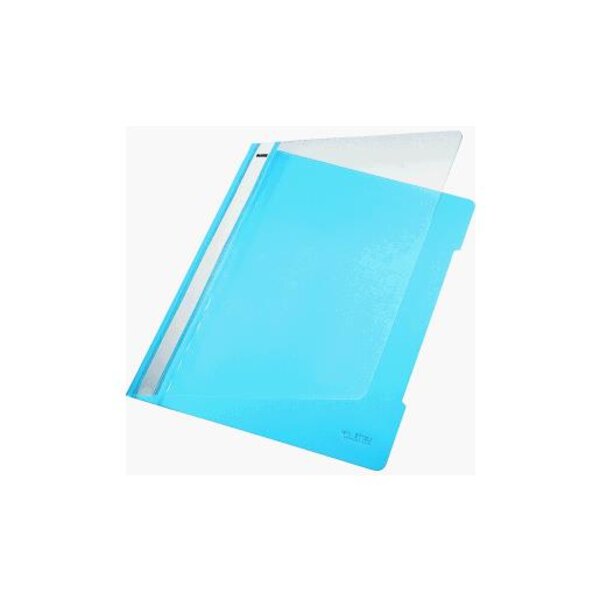 Lot de 25 chemise à lamelle Standard A4 PVC Bleu clair LEITZ