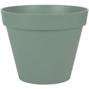 Pot de fleur rond - PLASTIQUE Ø 40 x 31 cm - Vert laurier - 23 L