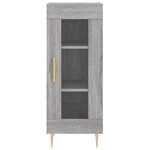 vidaXL Buffet haut sonoma gris 34 5x34x180 cm bois d'ingénierie