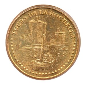 Mini médaille monnaie de paris 2008 - tours de la rochelle