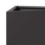 vidaXL Jardinière noir triangulaire 50x43x75 cm acier