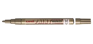 Marqueur PAINT Marker PX21 Pointe conique fine 0,8 - 1,2mm Or x 12 UNI-BALL