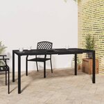 vidaXL Table de jardin anthracite 165x80x72 cm acier