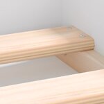vidaXL Cadre de lit blanc 120x190 cm petit double