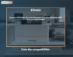 Qualitoner 4 toner oki es5463 noir + cyan + magenta + jaune compatible pour oki oki