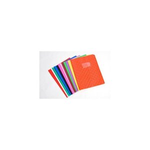 Protège-cahier pvc opaque sans rabat 18/100ème 24 x 32 cm rose calligraphe