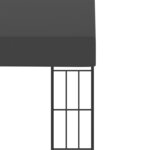 vidaXL Belvédère mural 3x3 m Anthracite Tissu