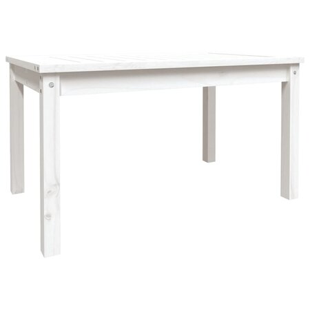 vidaXL Table de jardin blanc 82 5x50 5x45 cm bois massif de pin