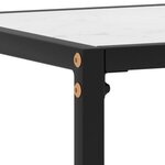 vidaXL Table console Blanc 60x35x75 cm Verre trempé