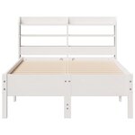 vidaXL Cadre de lit sans matelas blanc 100x200 cm bois de pin massif