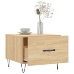 vidaXL Table basse Chêne sonoma 50x50x40 cm Bois d'ingénierie