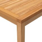 vidaXL Ensemble à manger de jardin 3 Pièces Bois de teck massif