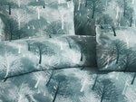 Parure de lit verte TREE 140 x 200 cm