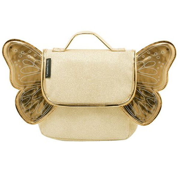 Sac à bretelles ailé caramel et cie - or paillettes