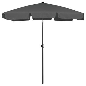 vidaXL Parasol de plage anthracite 180x120 cm