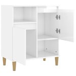 vidaXL Buffet Blanc brillant 60x35x70 cm Bois d'ingénierie