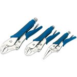 Draper tools jeu de pinces-étaux 3 pièces bleu 88293