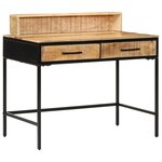 vidaXL Table console 100x55x75 cm en bois massif brut de mangue