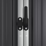 vidaXL Abri à outils de jardin anthracite 161x89x161cm acier galvanisé