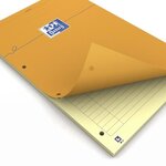 OXFORD Bloc-Notes agrafé - 32 cm x 21 cm x 0,7 cm - 160 pages - 80g - Orange