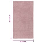 vidaXL Tapis à poils courts 80x150 cm Rose