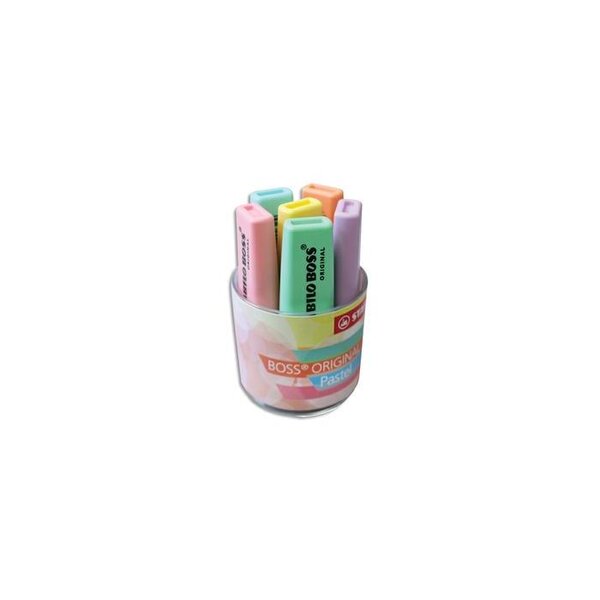 Pot x 6 surligneurs BOSS ORIGINAL Pastel STABILO