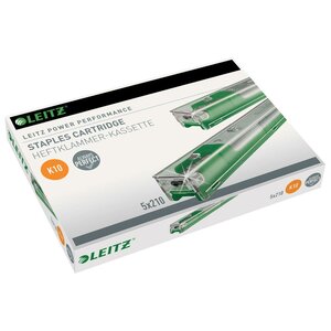 Agrafes K10 Vert - 55 feuilles (paquet 5 boîtes)
