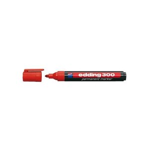Marqueur permanent e 300 pointe ogive rouge edding