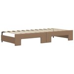 vidaXL Lit de jour avec lit gigogne et tiroirs cappuccino 90x200 cm