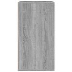 vidaXL Armoire cosmétique Sonoma gris 80x40x75 cm Bois d'ingénierie