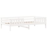 vidaXL Ensemble de lit et de banc avec toit 90x200 cm bois pin massif