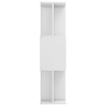 vidaXL Bibliothèque/Séparateur de pièce Blanc brillant 80x24x96 cm