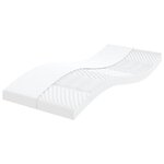 vidaXL Lit de jour avec gigogne et matelas gris clair 100x200 cm tissu