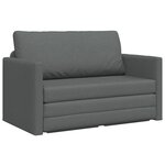 vidaXL Canapé Lit Sol 2-en-1 Gris Anthracite 124x71x78 cm Tissu