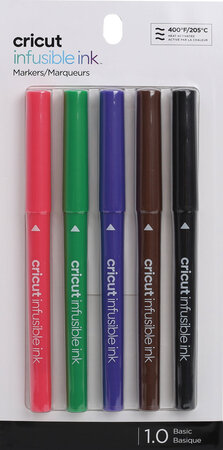 Cricut Explore et Maker : 5 stylos Pointe moyenne 1 0 mm infusible ink
