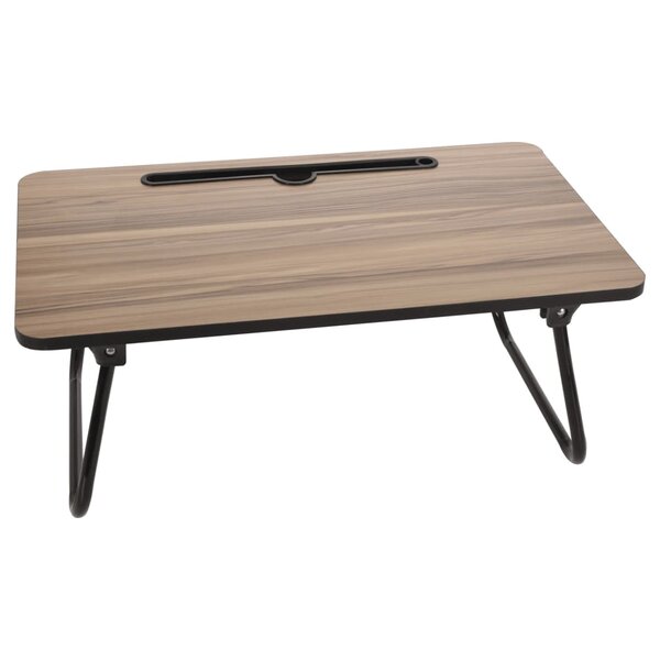 Excellent Houseware Table de lit pliable naturel et noir