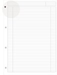 Bloc 'NOTEBOOK' international A4+ 80 feuilles 90g lignées 4 trous OXFORD