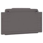 vidaXL Coussin de tête de lit gris 100 cm similicuir