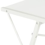vidaXL Bureau avec étagère Blanc 116x50x93 cm
