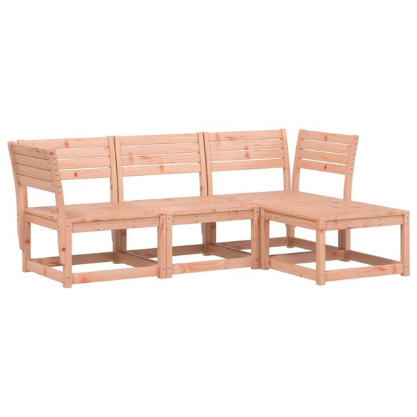 vidaXL Salon de jardin 4 Pièces bois massif douglas