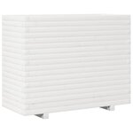 vidaXL Jardinière blanc 90x40x72 cm bois de pin massif