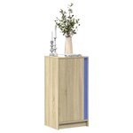 vidaXL Buffet avec LED chêne sonoma 42 5x34x85 cm bois d'ingénierie