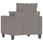 vidaXL Fauteuil Taupe 60 cm Tissu