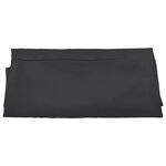 vidaXL Tissu de remplacement pour parasol d'extérieur Noir 300 cm