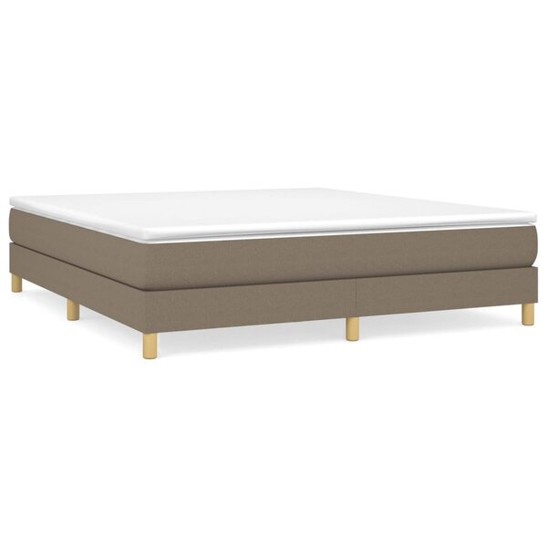 vidaXL Cadre de lit Taupe 180x200 cm Tissu