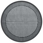 vidaXL Tapis d'extérieur gris Ø160 cm PP