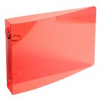 Classeur Pour Fiches Bristol 125x200 2 Anneaux 25mm Polypropylène Crystal Colours - Couleurs Assorties - X 10 - Exacompta